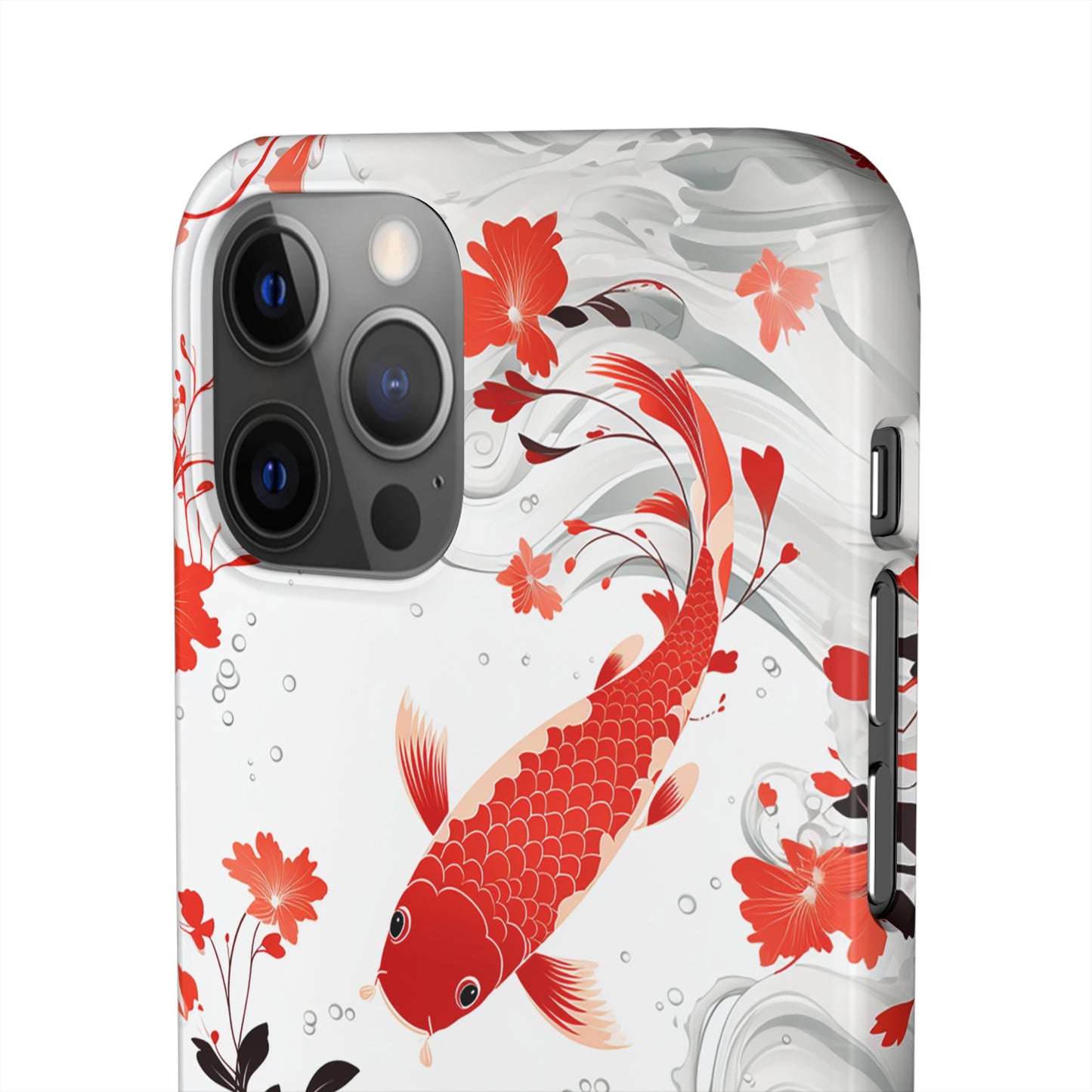 Elegant Koi: Premium Japanese Fish Phone Case