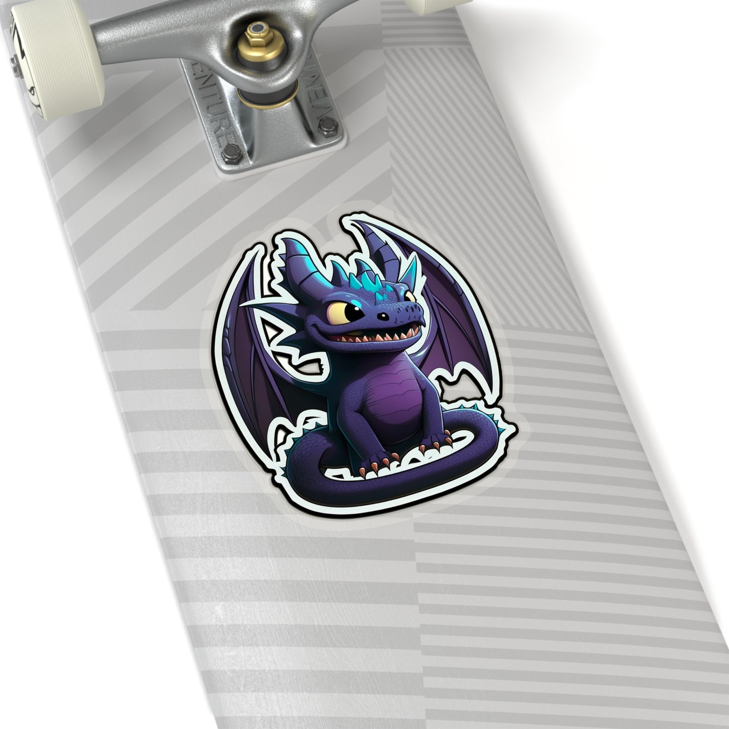 Kawaii Purple Dragon Sticker - Add Some Cute and Unique Style to Your Tech