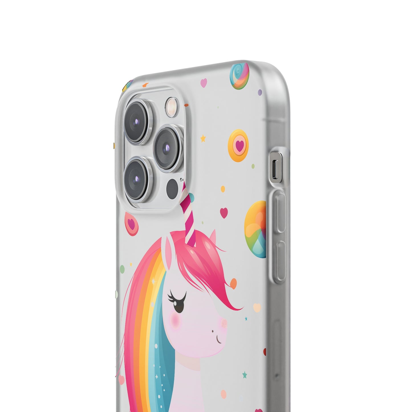 Kawaii Unicorn Flexi Transparent Phone Case