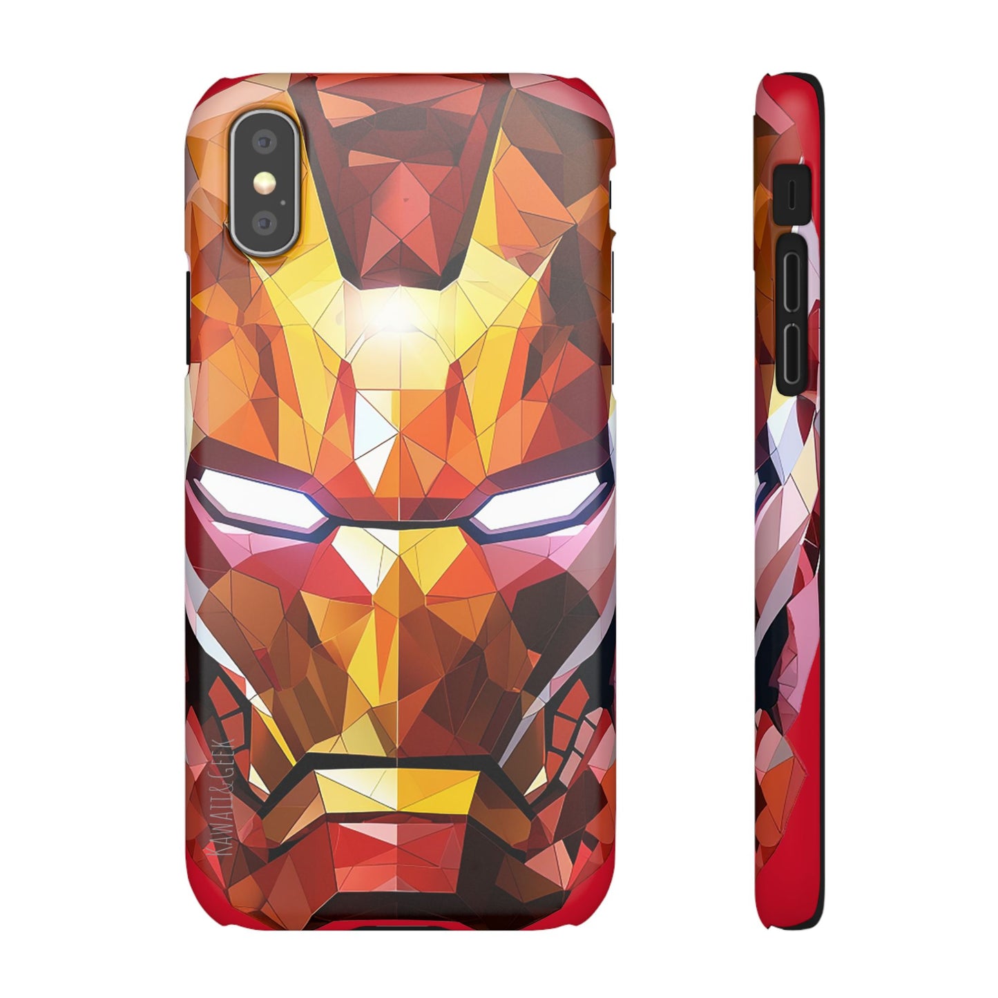 Phone Case - Iron Man helmet polygonal style