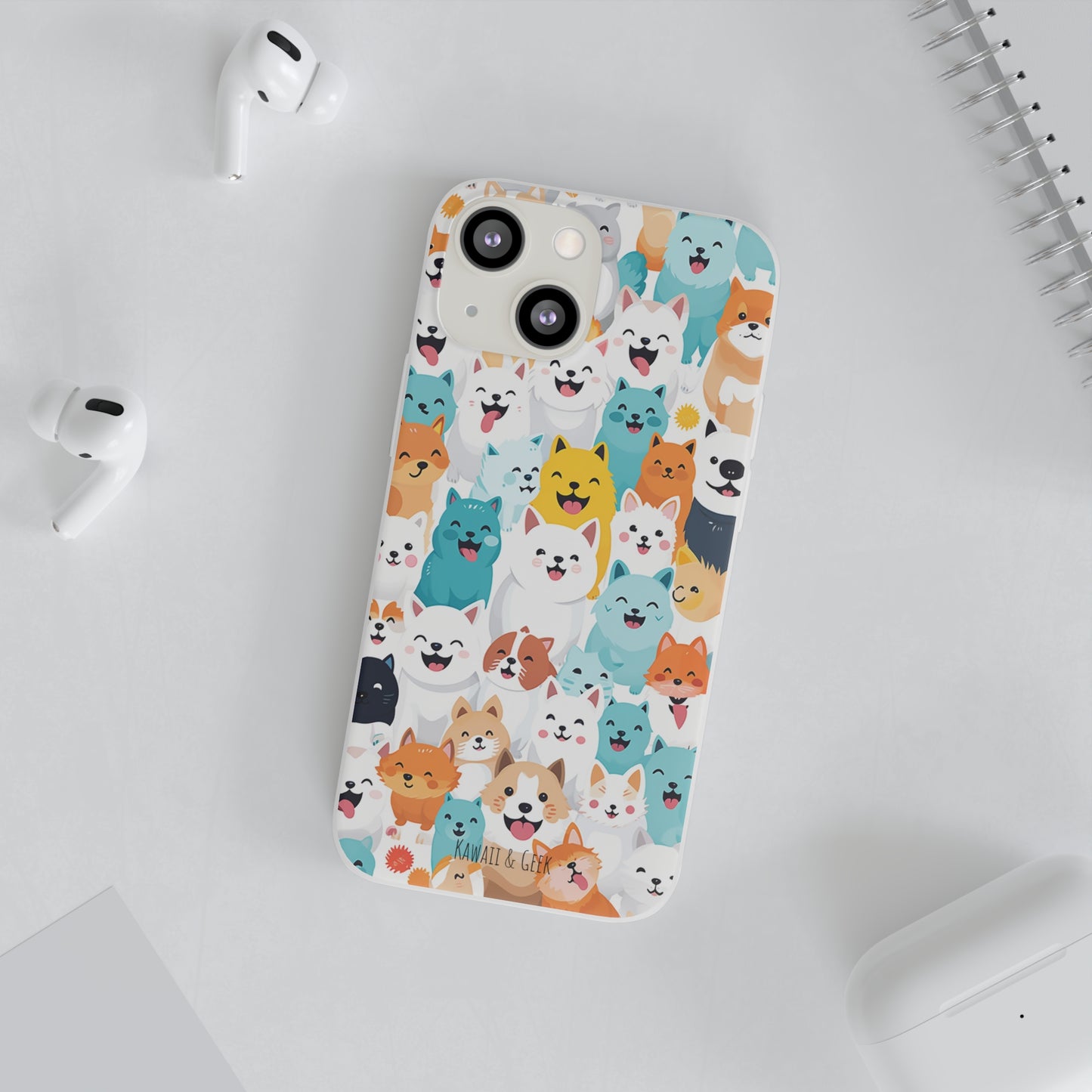 Cute Dogs Band Flexi Phone Case