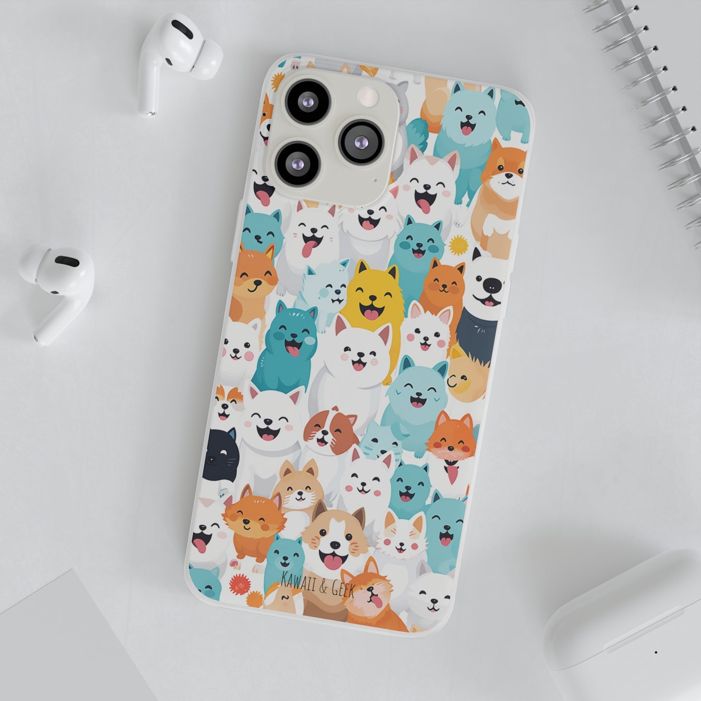 Cute Dogs Band Flexi Phone Case