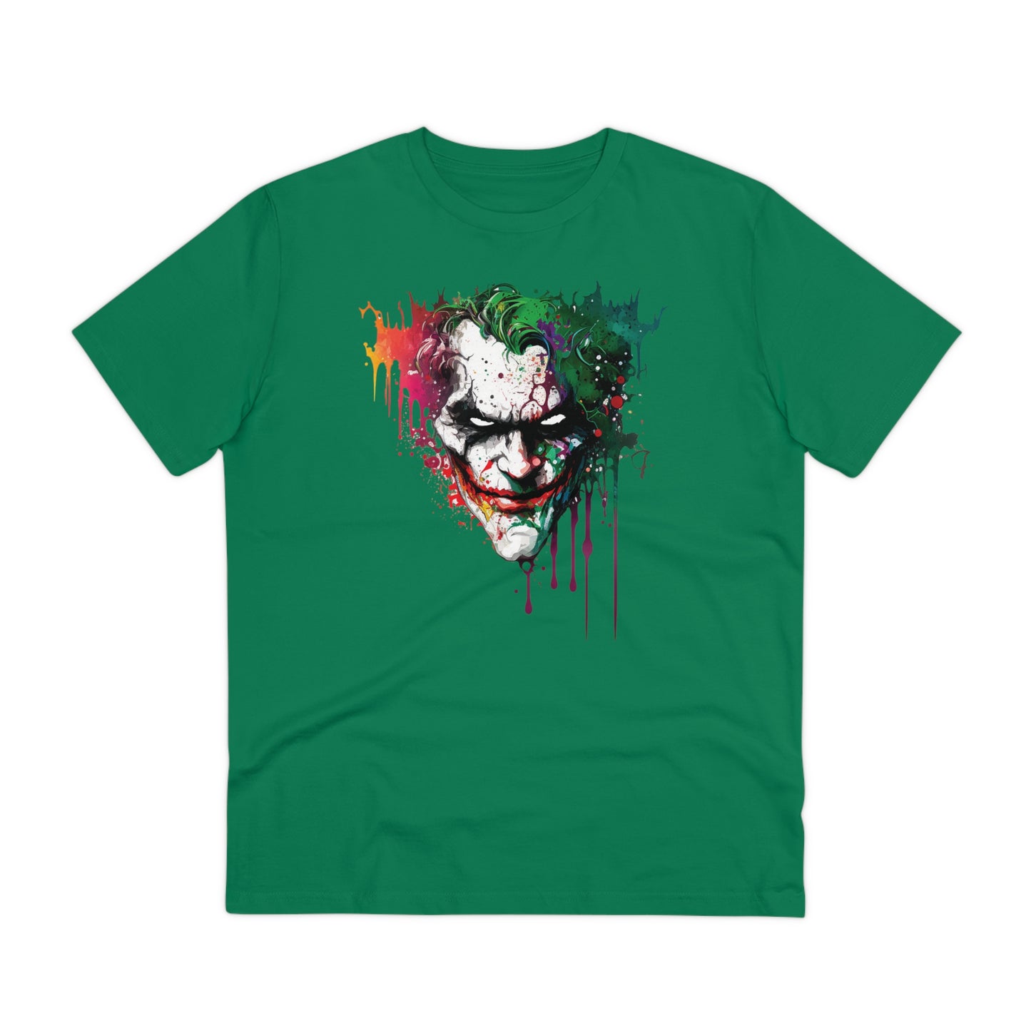 The Joker T-shirt in Watercolor Style, Unisex and Eco-Friendly - Make a Statement with Unique Artistic Design