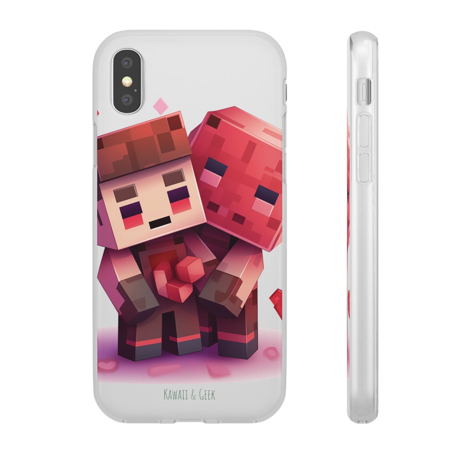 Phone Case - Lovers Minecraft Inspired Design