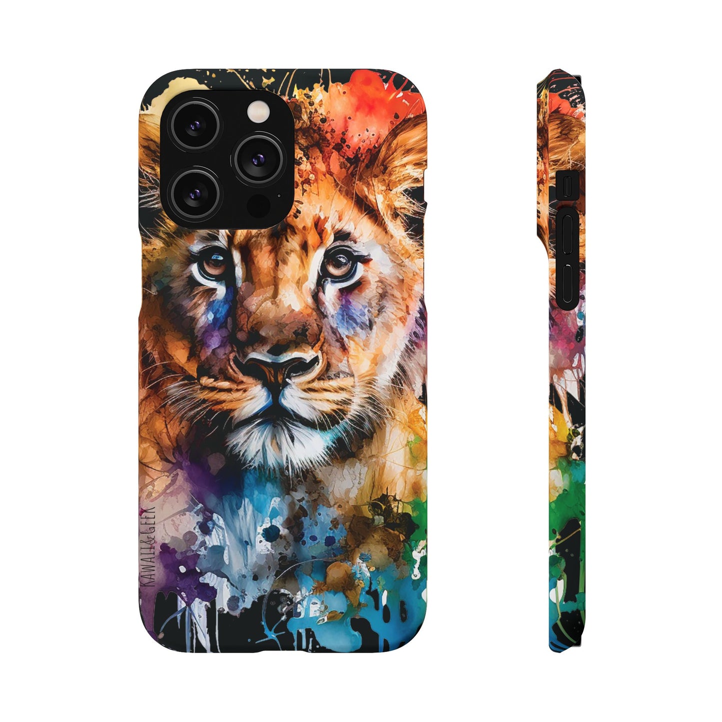 Phone Case Watercolor Lion Cub