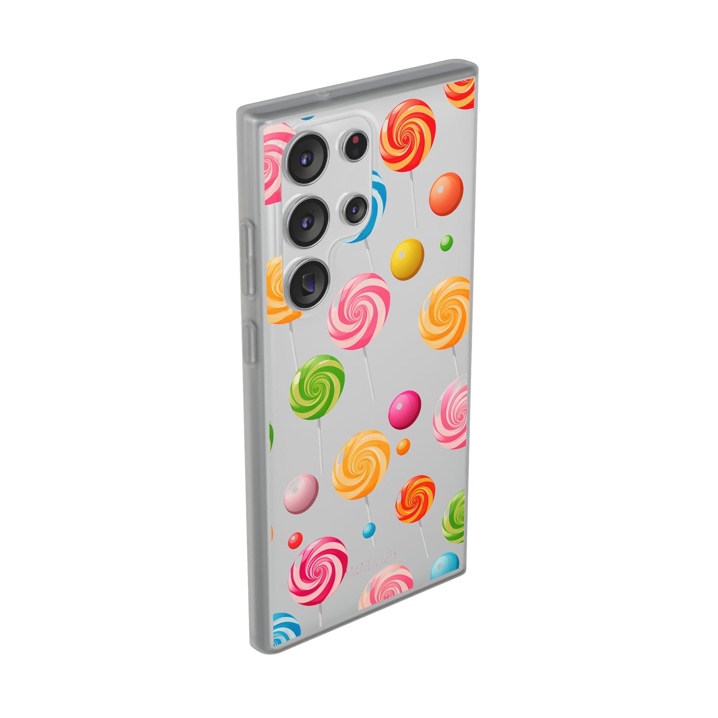 Vibrant Lollypop Array - Flexi Transparent Phone Case