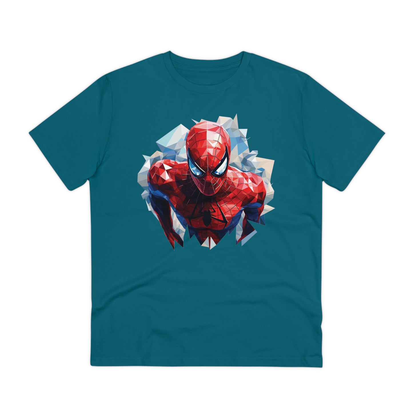 Spider-Man Polygonal Geometric T-Shirt - Swing into Stylish Adventure