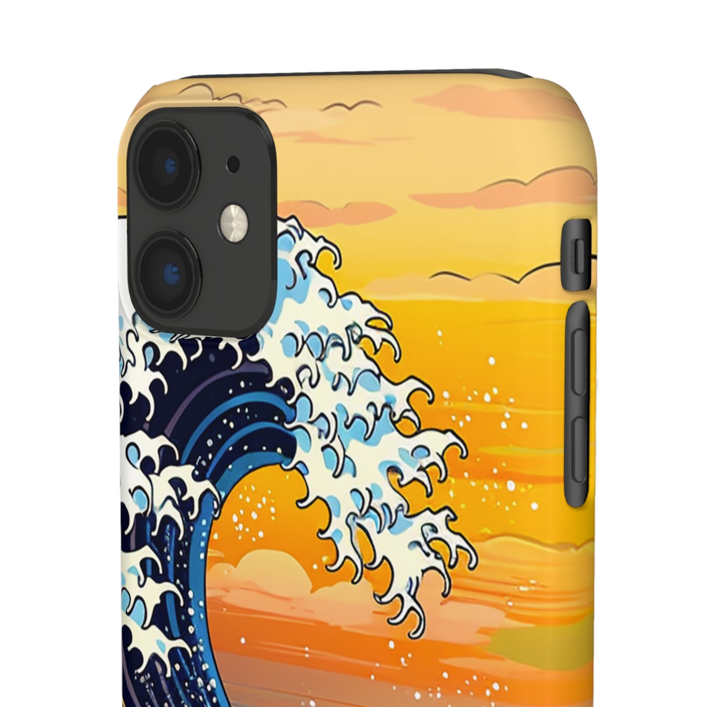 Sunset Big Wave Phone Case - Embrace the Majestic Hokusai Style in Your Hands