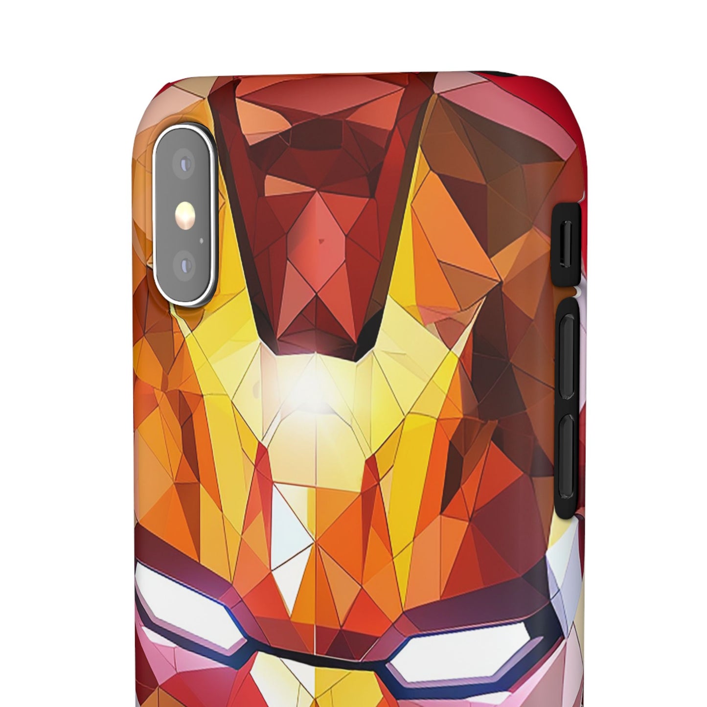 Phone Case - Iron Man helmet polygonal style