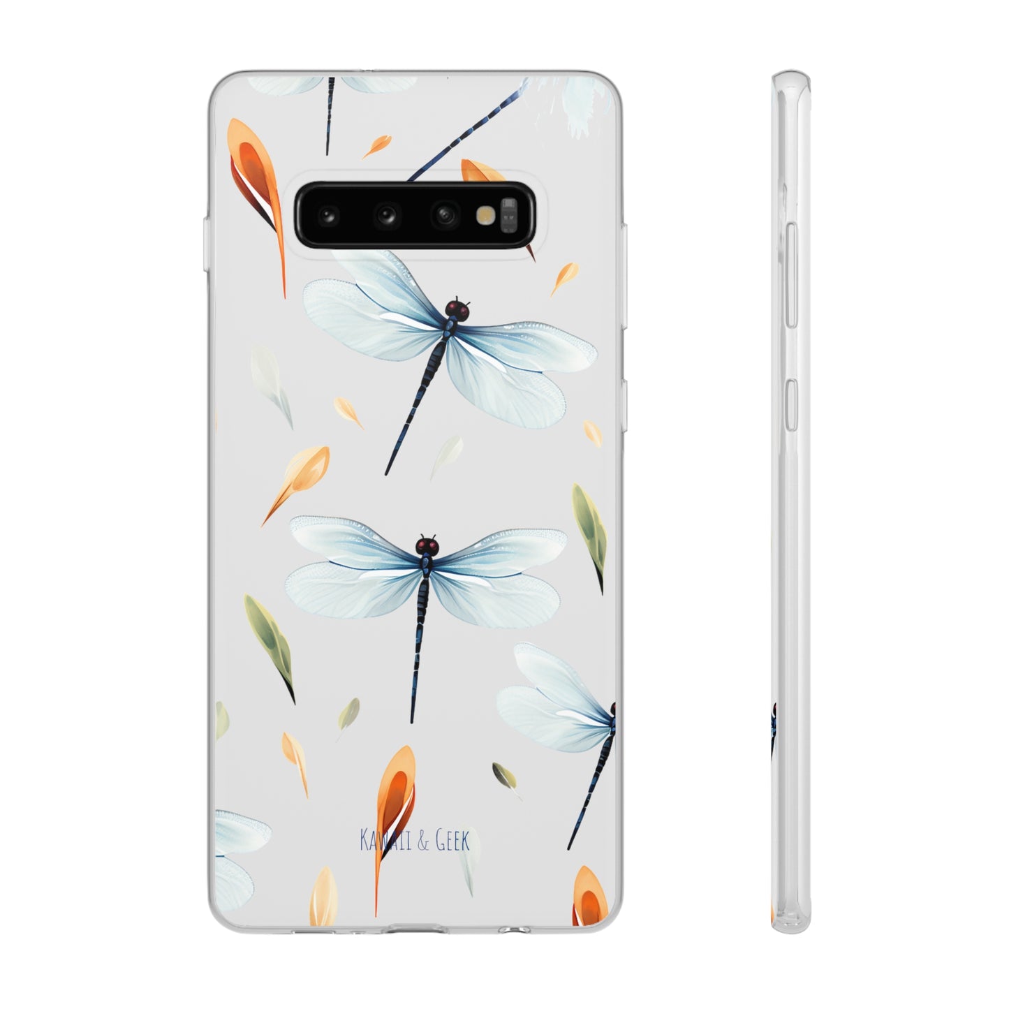 Dragonfly Dreams: Transparent Flexi Phone Case