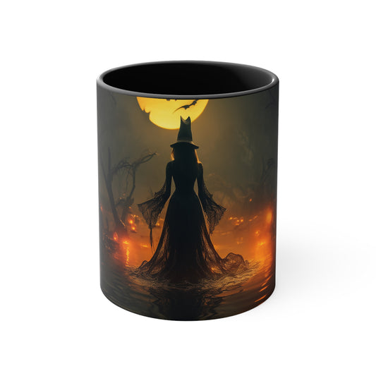 Spooky Swamp Witch 11 oz Bicolor Mug: Halloween Special