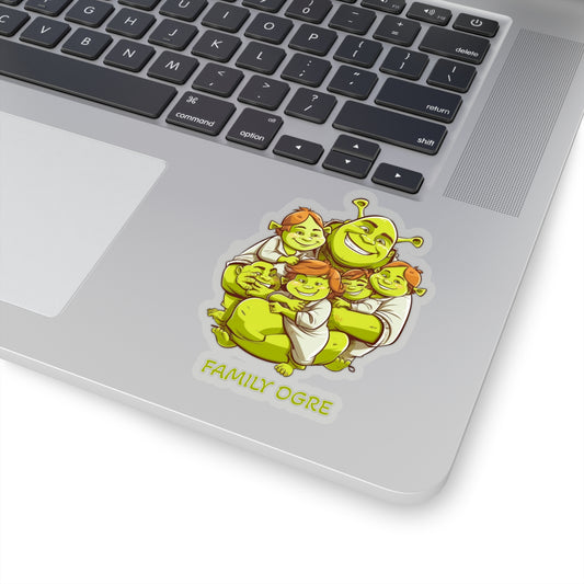 Family Ogre - Special Father's Day Sticker - Celebrate the Bond of Family with Cute Shrek and his Kids