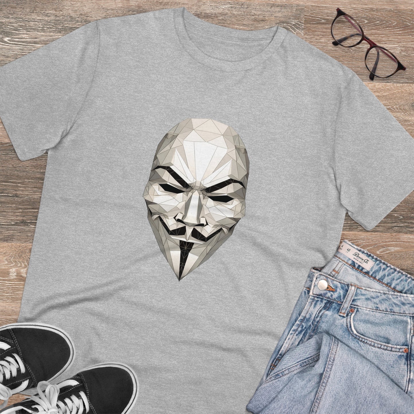 V Mask Polygonal T-Shirt - Embrace Anonymous Resistance