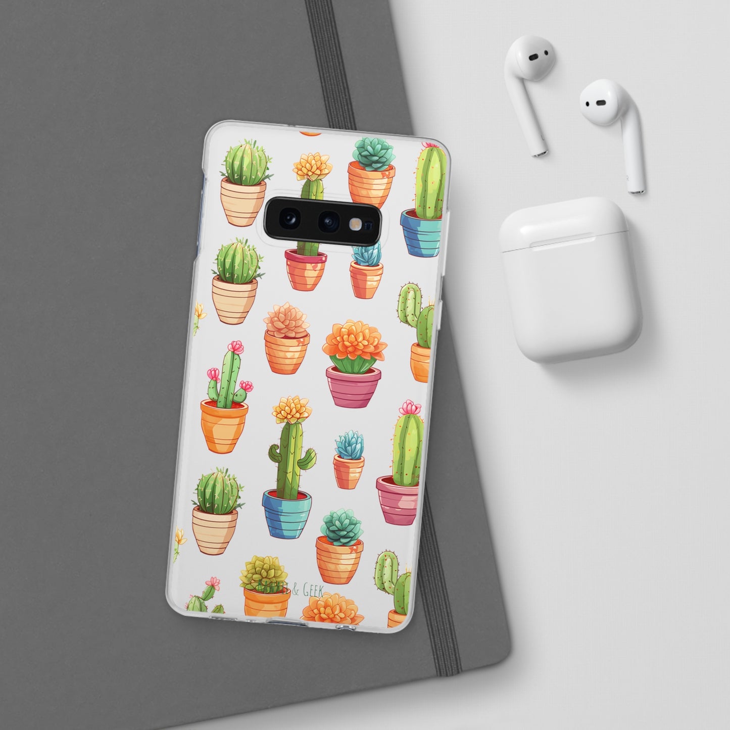 Charming Cactus Flexi and semi Transparent Phone Case