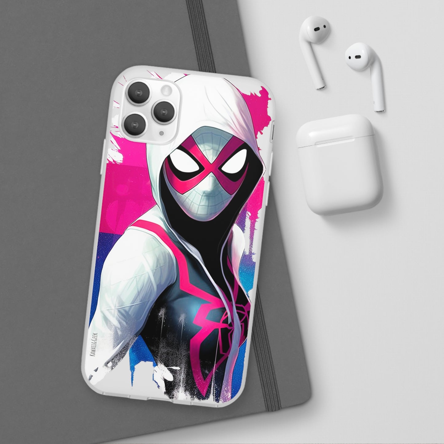 Spider Gwen in Flexi Phone Case - Add Some Colorful and Heroic Style to Your Phone