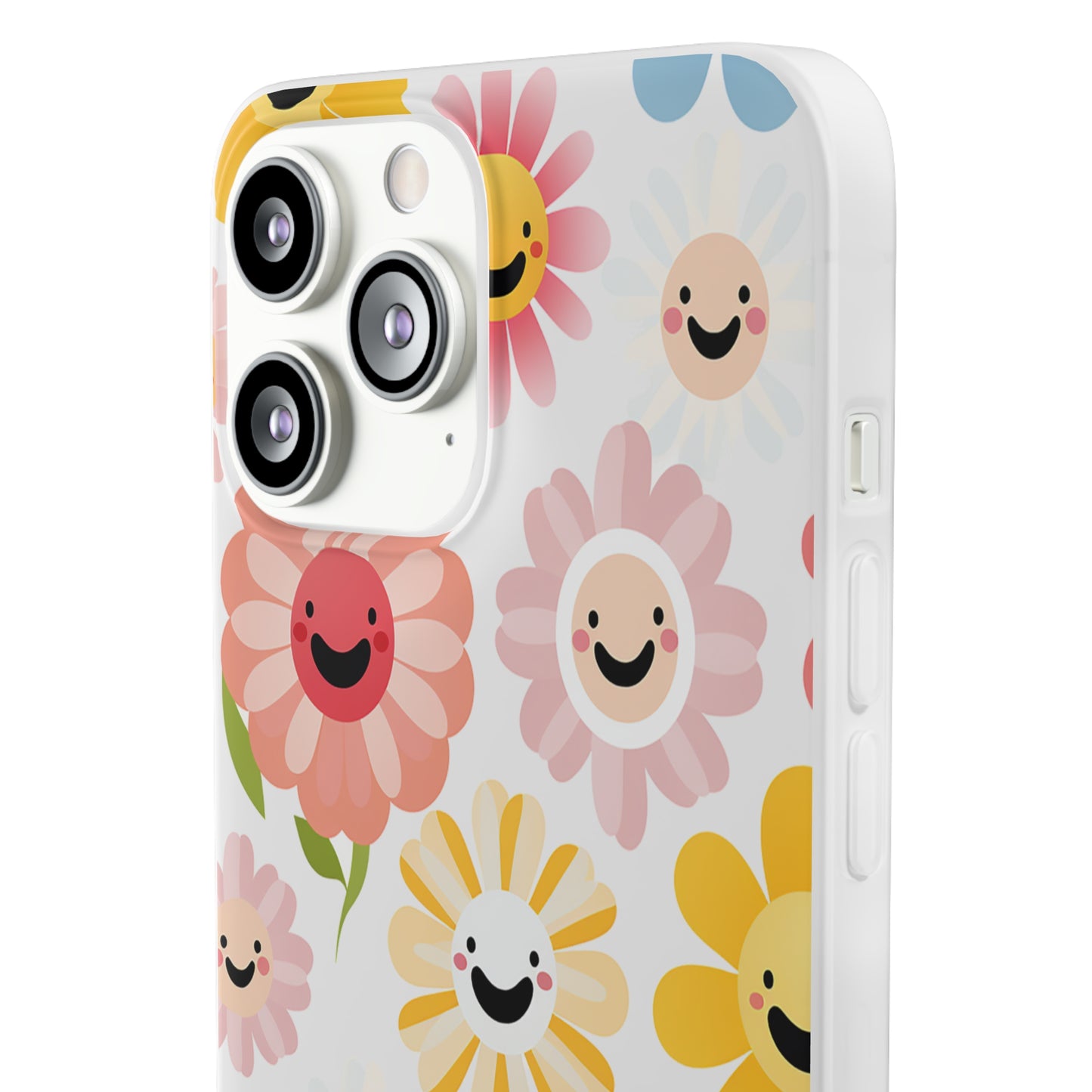 Kawaii Flowers Flexi Transparent Phone Case