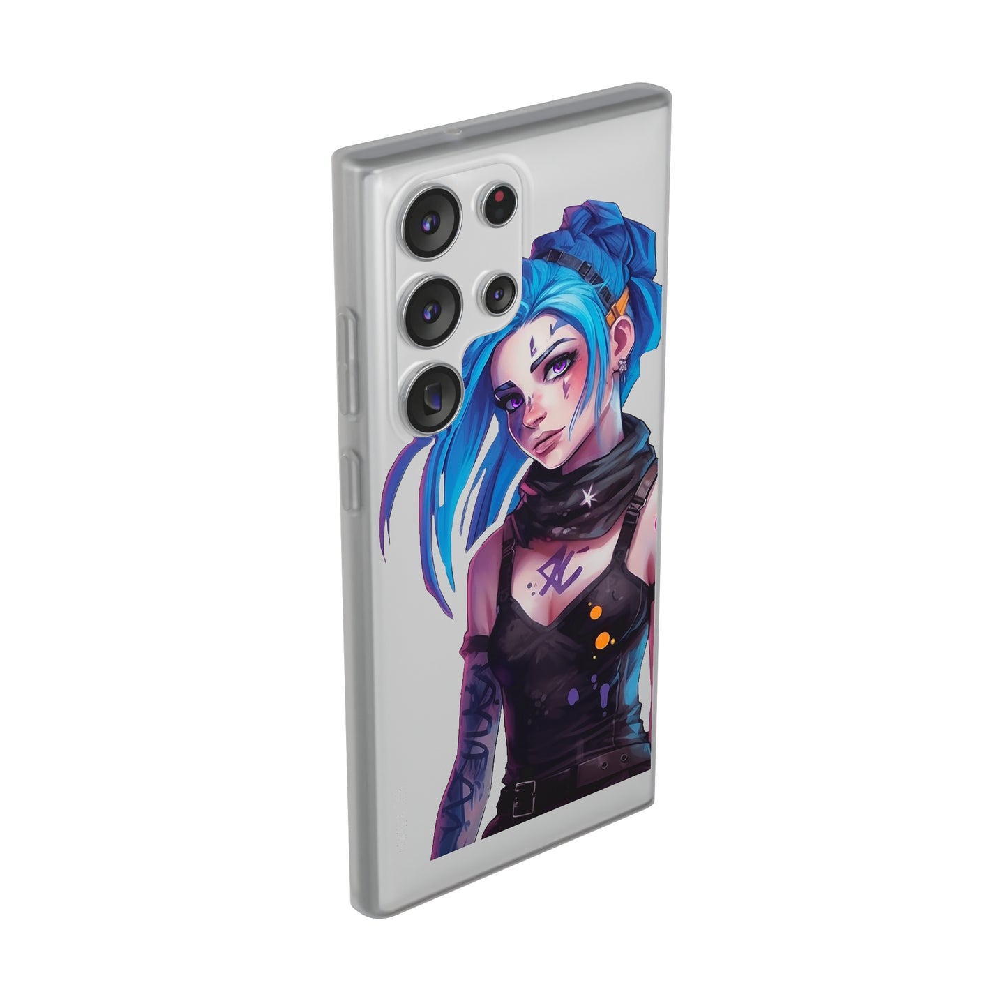 Jinx for Arcane / League of Legends Flexi Phone Case - Add Some Colorful and Gaming Style to Your Phone