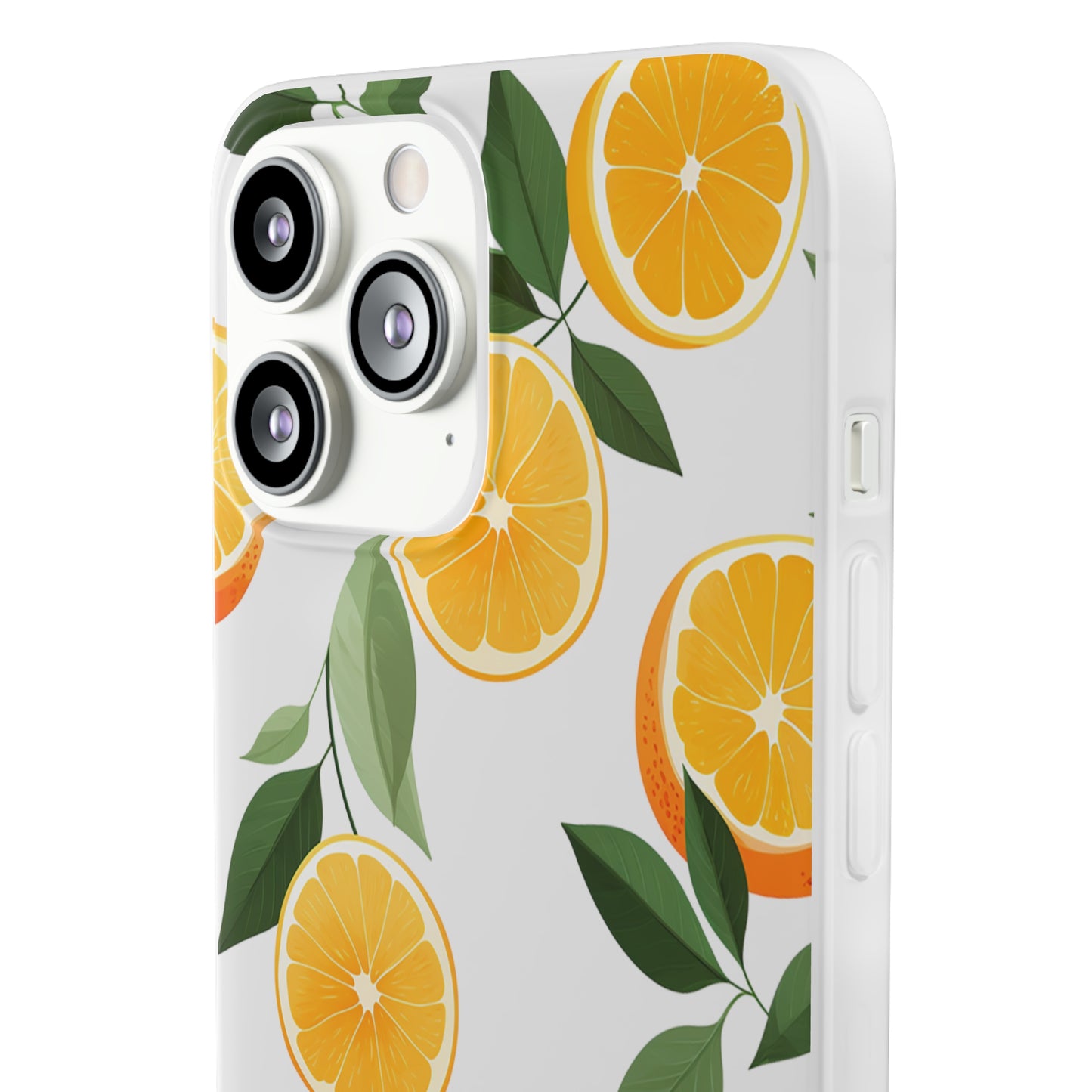 Zesty Orange Slices Transparent Flexi Phone Case