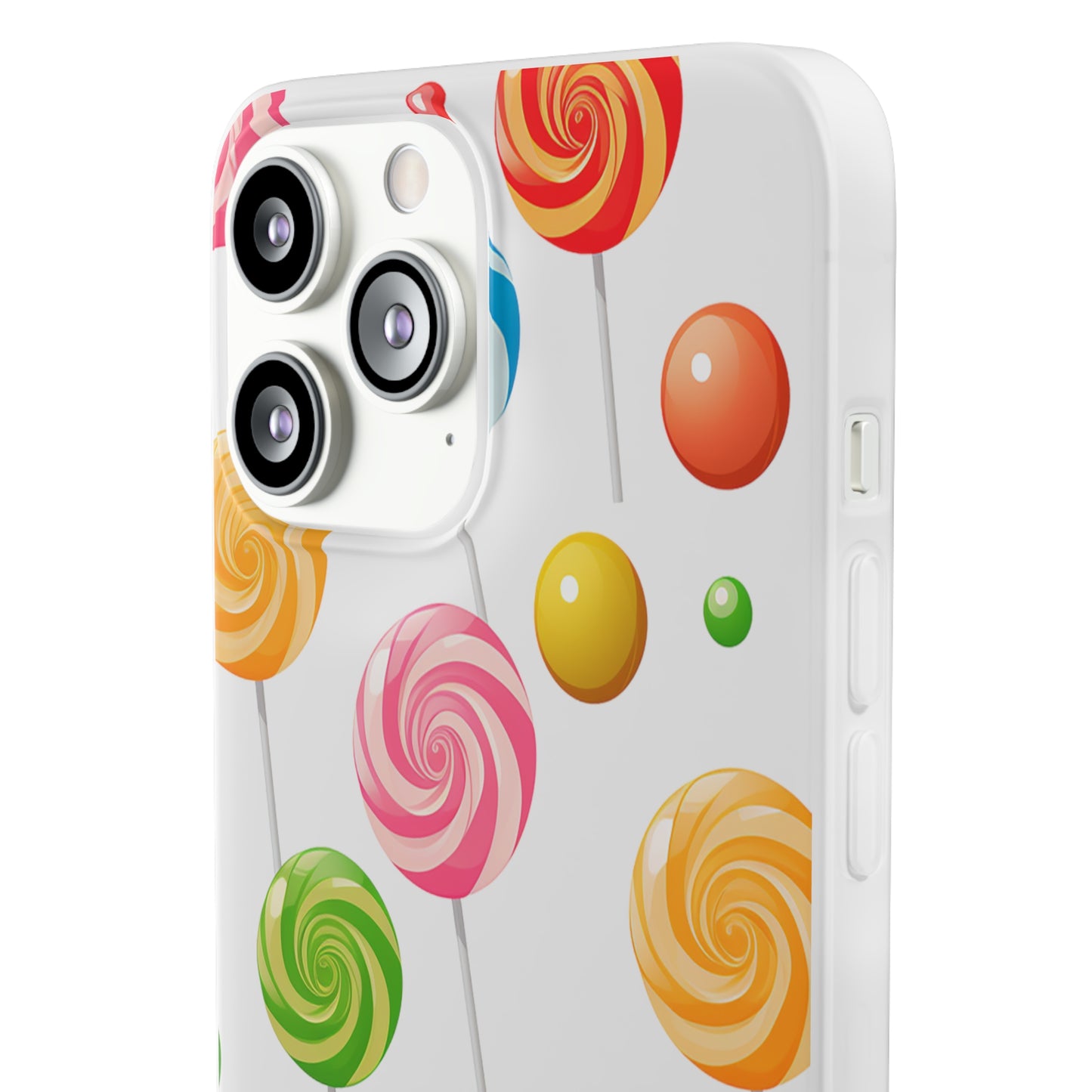 Vibrant Lollypop Array - Flexi Transparent Phone Case