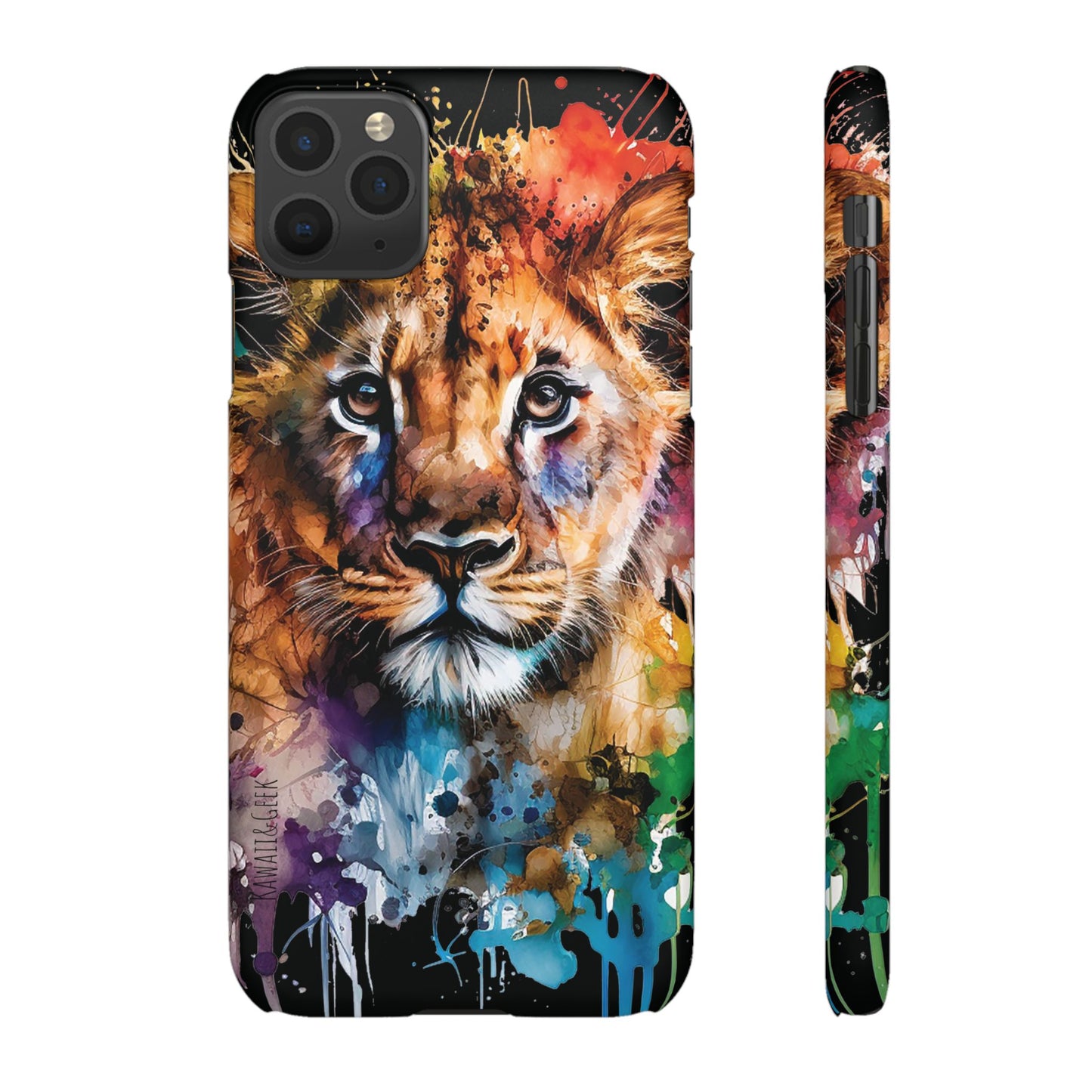 Phone Case Watercolor Lion Cub